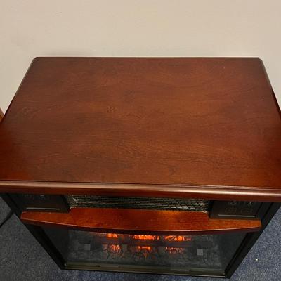 Twin Star Infrared Heater Electric Fireplace w Remote
