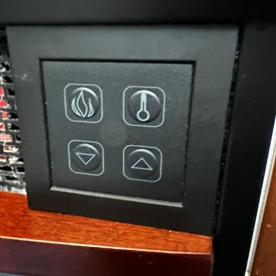 Twin Star Infrared Heater Electric Fireplace w Remote