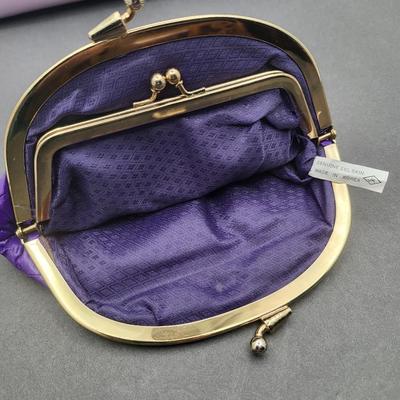 Vintage Lavender Purse & Eelskin Coin Purse