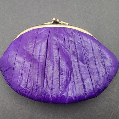 Vintage Lavender Purse & Eelskin Coin Purse
