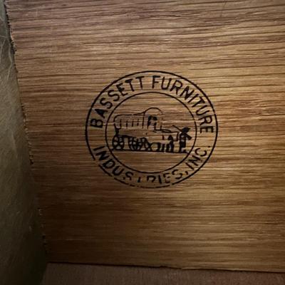 MCM Style Bassett Furniture Dresser Chest of Drawers (Part of 5 Pc. Set)