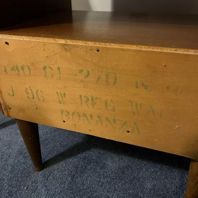 2 MCM Style Night Stands End Tables (Part of 5 Pc. Set)