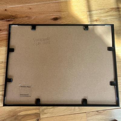 John Lennon & Louis Armstrong Framed Lyric Art by Elizabeth Simmonds & John Stevens (2B-MK)