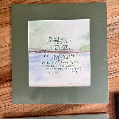 Quotation Nature Artwork & More by Elizabeth Simmonds (2B-MK)