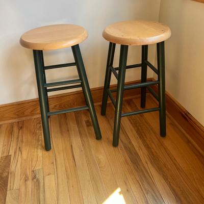 Two Wooden Stools (2B-MK)