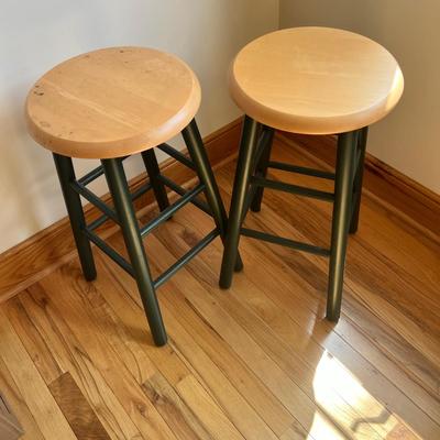 Two Wooden Stools (2B-MK)