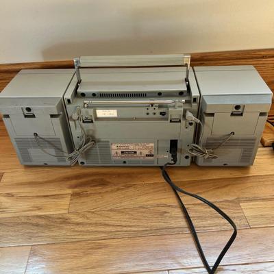 Sanyo M-V40K Boombox, Audiovox CD Player, & Sony Radio (2B-MK)