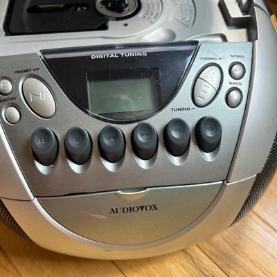 Sanyo M-V40K Boombox, Audiovox CD Player, & Sony Radio (2B-MK)