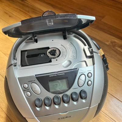 Sanyo M-V40K Boombox, Audiovox CD Player, & Sony Radio (2B-MK)