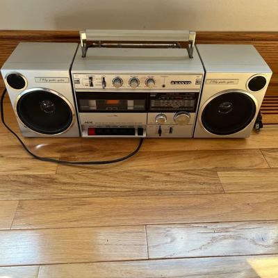 Sanyo M-V40K Boombox, Audiovox CD Player, & Sony Radio (2B-MK)
