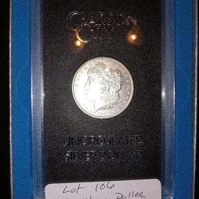 1882 CC Morgan Silver Dollar