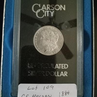 Carson City Morgan 1884 silver dollar