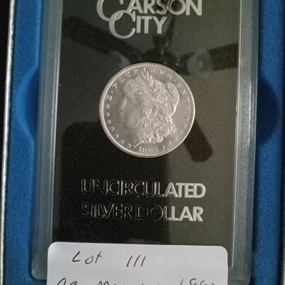 1883 Carson City Morgan silver dollar
