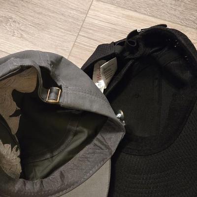 (3) Hats - Gray, Black, and White