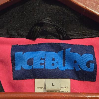 Iceburg Pink & Black Fleece Jacket
