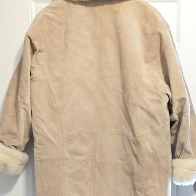 Suede and Soft Faux Fur Lined Coat