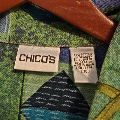 Chico's Denim Fun Design Jacket