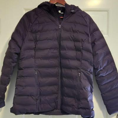 New Dark Purple Puffer Jacket