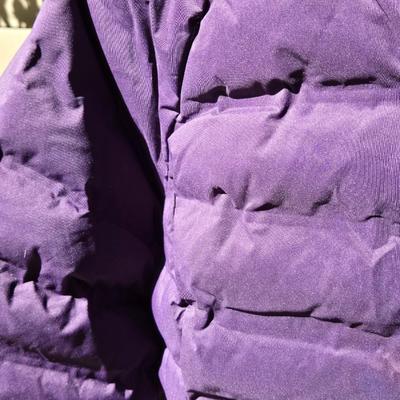 New Dark Purple Puffer Jacket