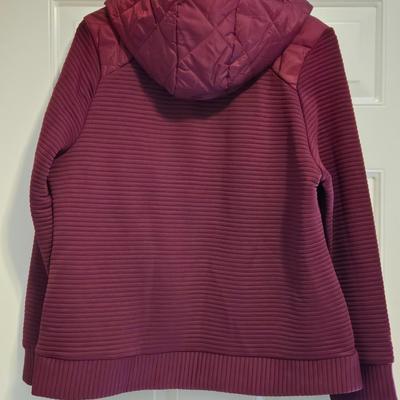 New Wine Color Puffer Jacket
