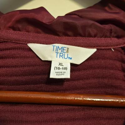 New Wine Color Puffer Jacket