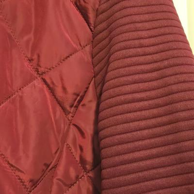 New Wine Color Puffer Jacket