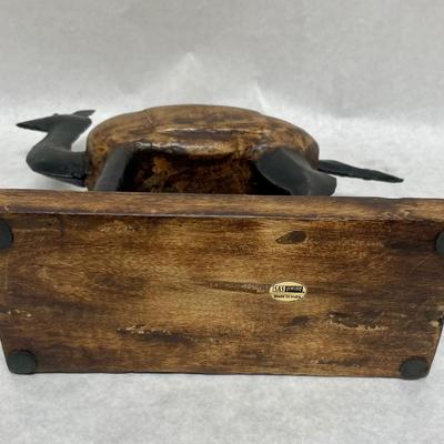 Wood and Metal Camel Figurine