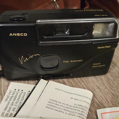 Vintage Camera Lot - Polaroid, Fuji, Ansco, & Chinon