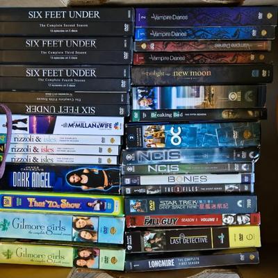 Series DVD Lot with 2 portable DVD Holders