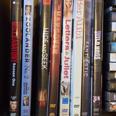 Large DVD Lot including on Portable DVD Holder with DVDs inside
