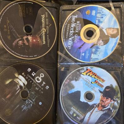 Large DVD Lot including on Portable DVD Holder with DVDs inside