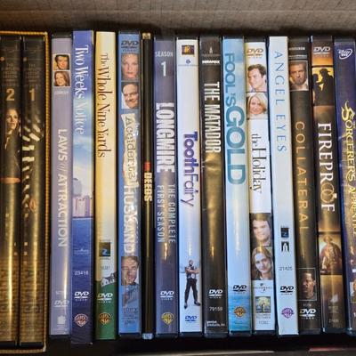Large DVD Lot including on Portable DVD Holder with DVDs inside