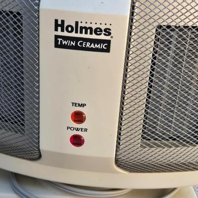 Holmes Twin Ceramic Oscillating Fan & Heater