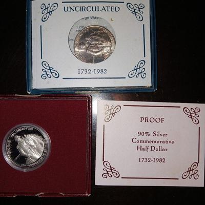 2 George Washington silver