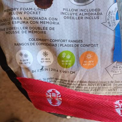 2 COLEMAN 2-N-1 SLEEPING BAGS