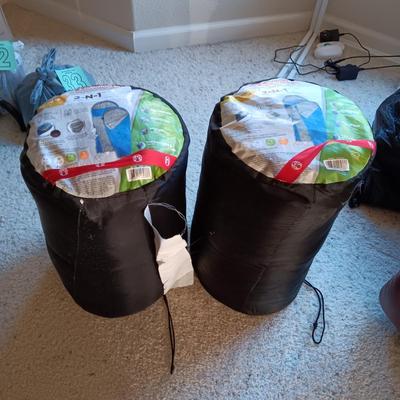 2 COLEMAN 2-N-1 SLEEPING BAGS