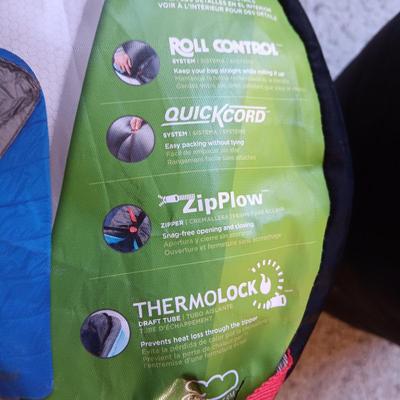 2 COLEMAN 2-N-1 SLEEPING BAGS