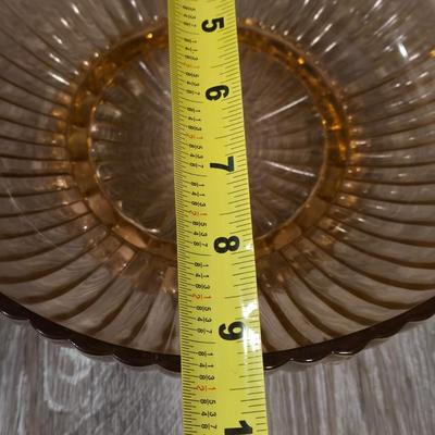 Antique Pink Glass Bowl and Platter