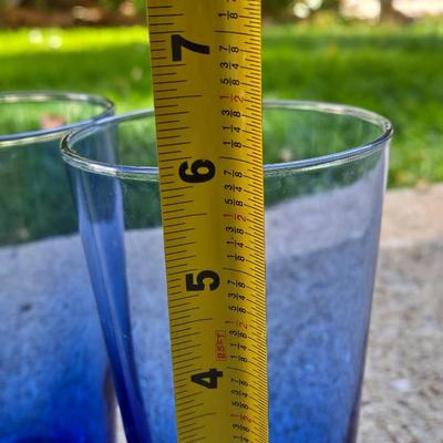 Vintage Cobalt Blue Glasses & Bowl