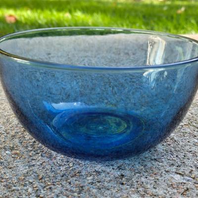 Vintage Cobalt Blue Glasses & Bowl