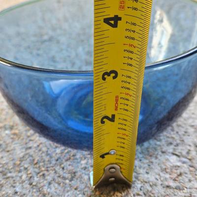 Vintage Cobalt Blue Glasses & Bowl