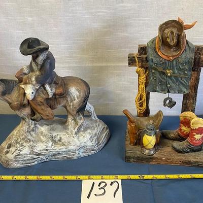 Western Clock and Cowboy