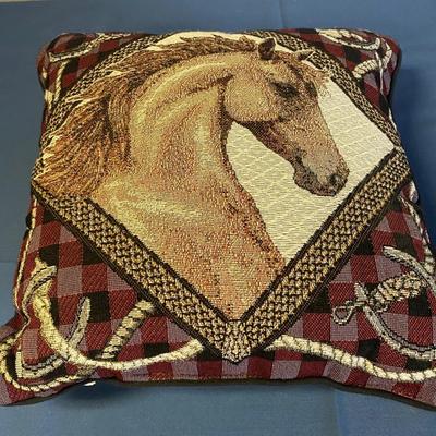 Horse Tapestry Throw and Pillow