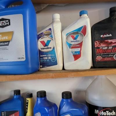 Collection of automobile lubricants