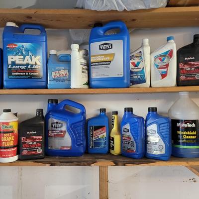 Collection of automobile lubricants