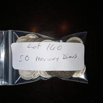 50 mercury dimes