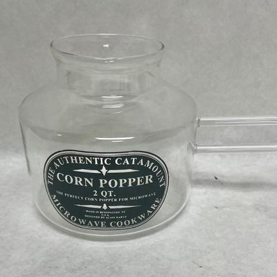 Glass Microwave Popcorn Popper