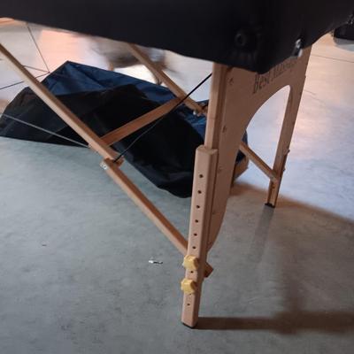 LIKE NEW PORTABLE MASSAGE TABLE WITH CANVAS CARRY CASE