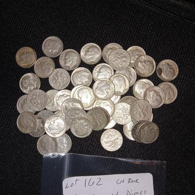 50 Roosevelt silver dimes