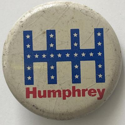 Hubert Humphrey campaign pin
